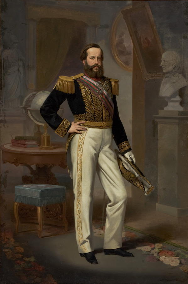 Dom Pedro II, imperador do Brasil, em retrato clássico do século XIX
